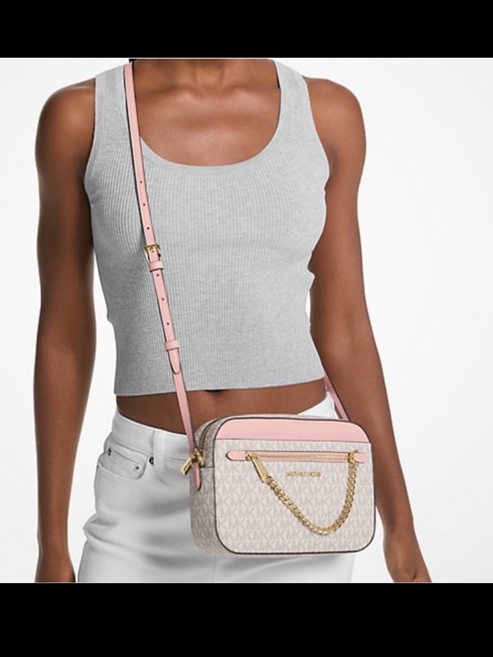 NWT! Michael Kors Jet Set Large Logo
Crossbody Bag! Still in the plastic